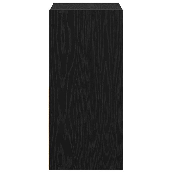 Нощно шкафче 2 pcs Черния дъб 35 x 32 x 68,5 см Инженерно дърво