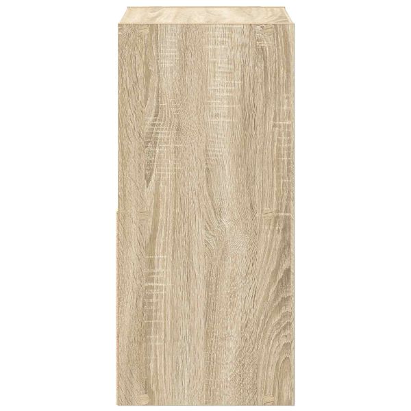 Нощно шкафче 2 pcs Сонома дъб 35 x 32 x 68,5 см Инженерно дърво