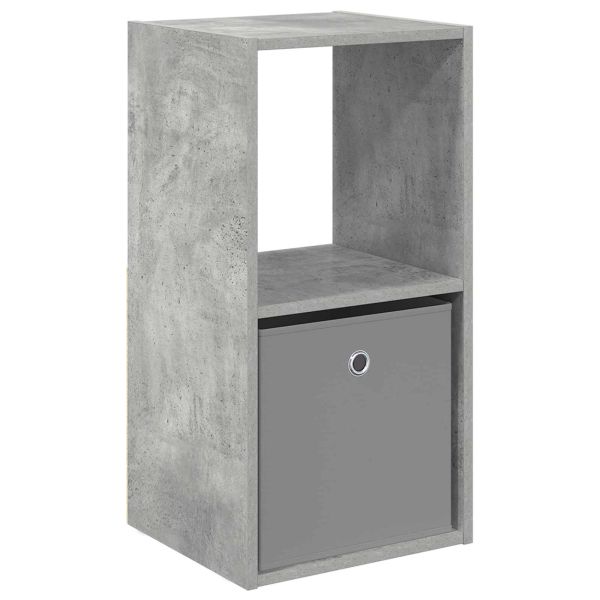 Нощно шкафче Циментено сиво 35 x 32 x 68,5 см Инженерно дърво