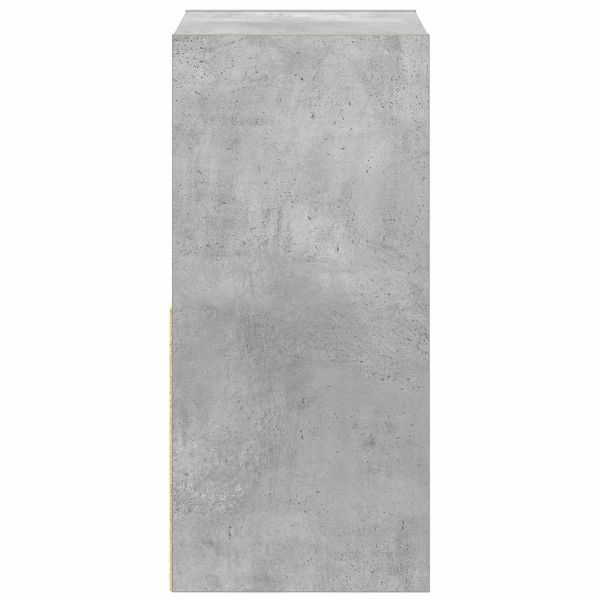 Нощно шкафче Циментено сиво 35 x 32 x 68,5 см Инженерно дърво