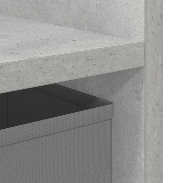 Нощно шкафче Циментено сиво 35 x 32 x 68,5 см Инженерно дърво