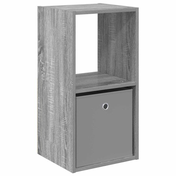 Нощно шкафче Сив Сонома 35 x 32 x 68,5 см Инженерно дърво