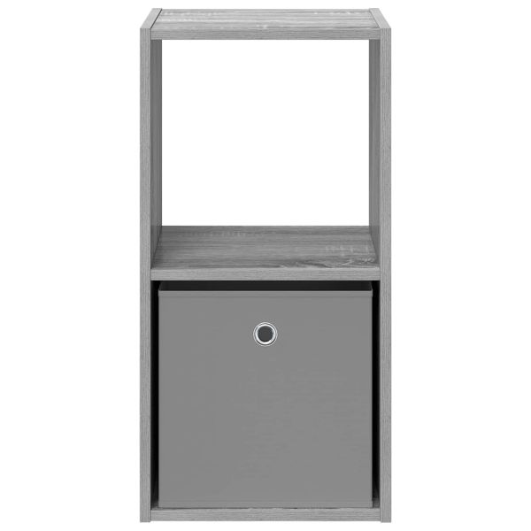 Нощно шкафче Сив Сонома 35 x 32 x 68,5 см Инженерно дърво