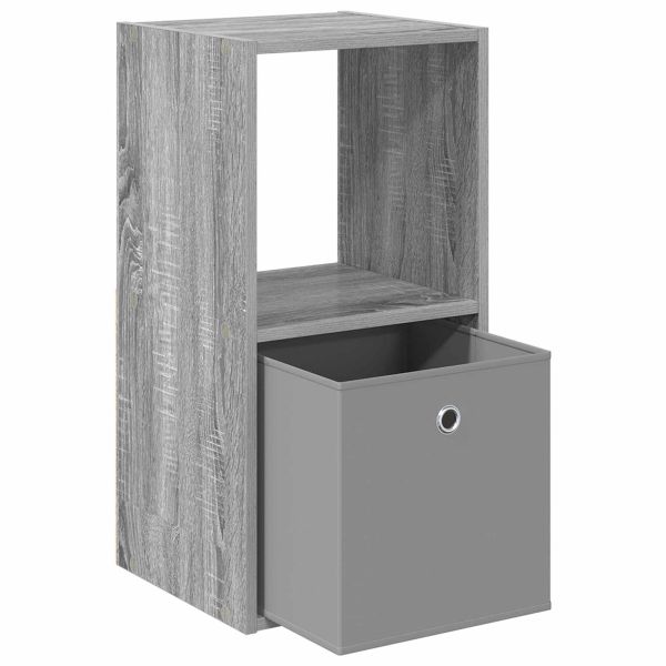 Нощно шкафче Сив Сонома 35 x 32 x 68,5 см Инженерно дърво