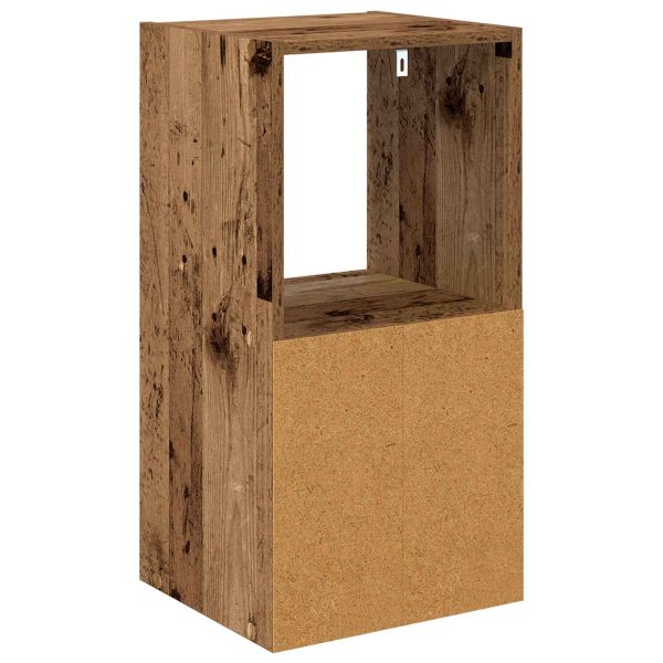 Нощно шкафче с чекмедже 2 pcs Старо дърво 35 x 32 x 68,5 см
