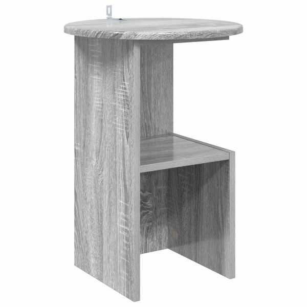 Странична маса Сива сонома Ø 39,5 x 55 см Инженерна дървесина