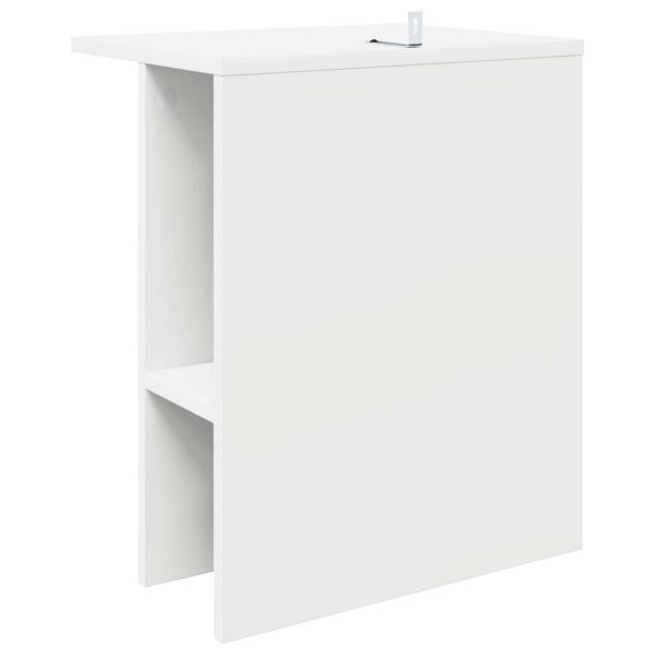 Масичка за кафе 2 pcs Бяло 40 x 30 x 49 см Инженерна дървесина