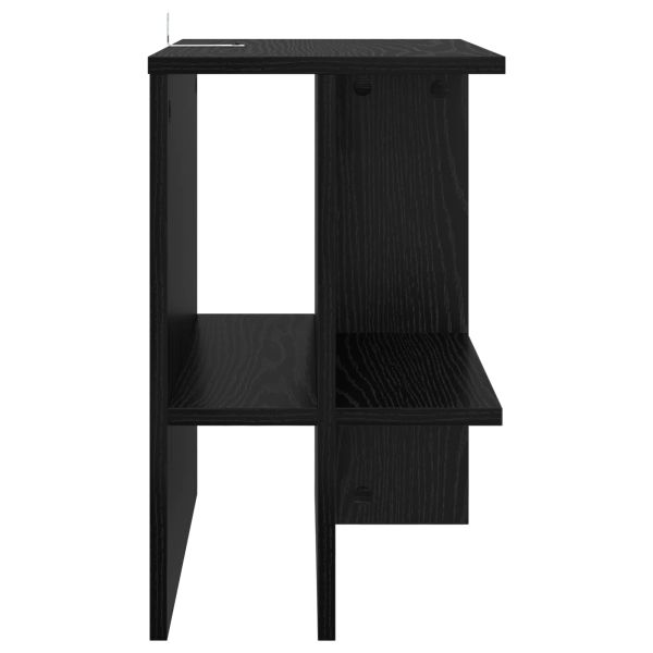 Масичка за кафе 2 pcs Черен дъб 40 x 30 x 49 см