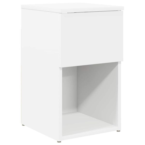 Шкаф за легло 2 pcs Бяло 29 х 31,5 х 49 см Инженерна дървесина