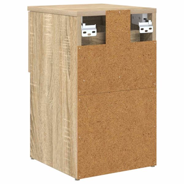 Шкаф за легло 2 pcs Дъб сонома 29 х 31,5 х 49 см