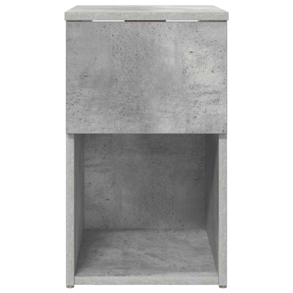 Шкаф за легло 2 pcs Бетонно сиво 29 х 31,5 х 49 см