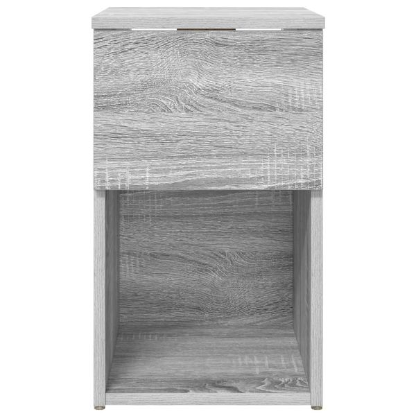 Шкаф за легло 2 pcs Сива сонома 29 х 31,5 х 49 см