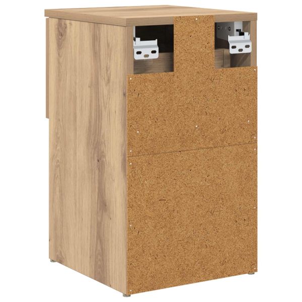 Шкаф за легло 2 pcs Дъб артизан 29 х 31,5 х 49 см