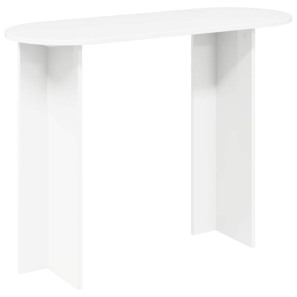 Конзолна маса Бяло 100 x 39,5 x 75 см Инженерна дървесина