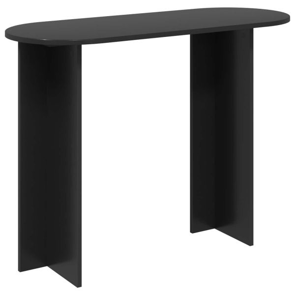 Конзолна маса Черен дъб 100 x 39,5 x 75 см Инженерна дървесина