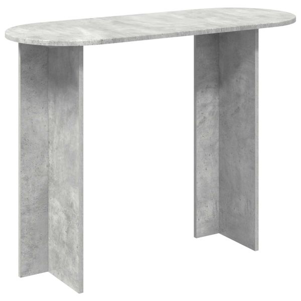 Конзолна маса със съхранение Бетонно сиво 100 x 39,5 x 75 см