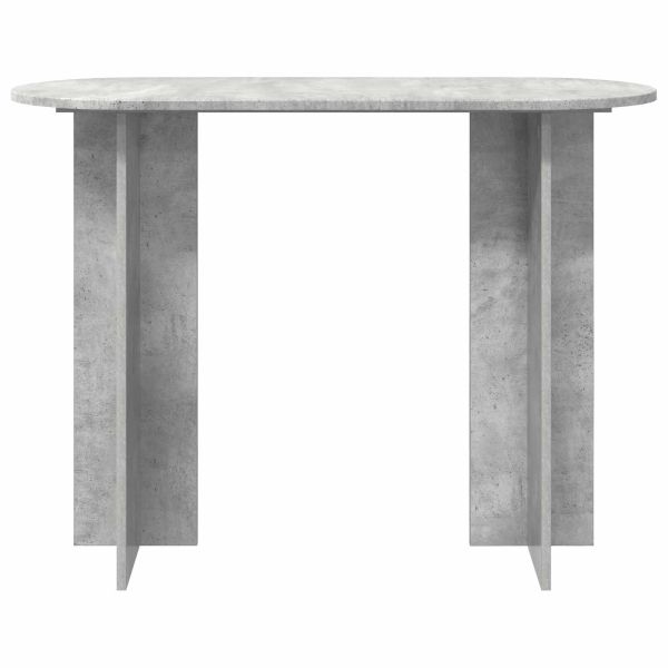Конзолна маса със съхранение Бетонно сиво 100 x 39,5 x 75 см