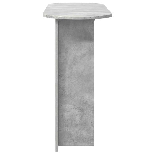 Конзолна маса със съхранение Бетонно сиво 100 x 39,5 x 75 см