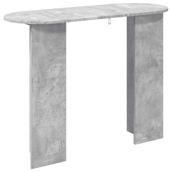 Конзолна маса със съхранение Бетонно сиво 100 x 39,5 x 75 см