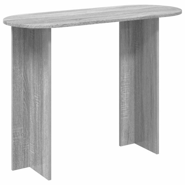Конзолна маса със съхранение Сива сонома 100 x 39,5 x 75 см