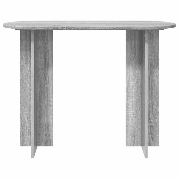 Конзолна маса със съхранение Сива сонома 100 x 39,5 x 75 см