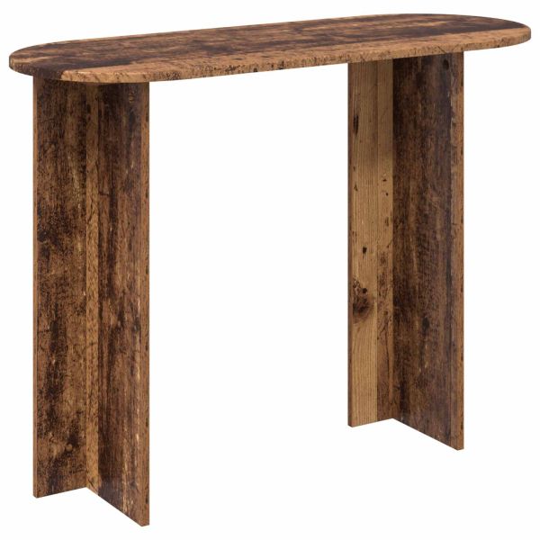 Конзолна маса със съхранение Старо дърво 100 x 39,5 x 75 см