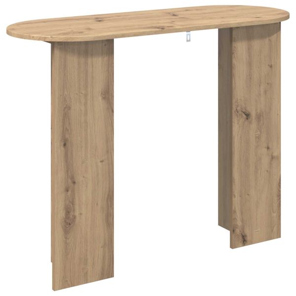 Конзолна маса със съхранение Дъб артизан 100 x 39,5 x 75 см