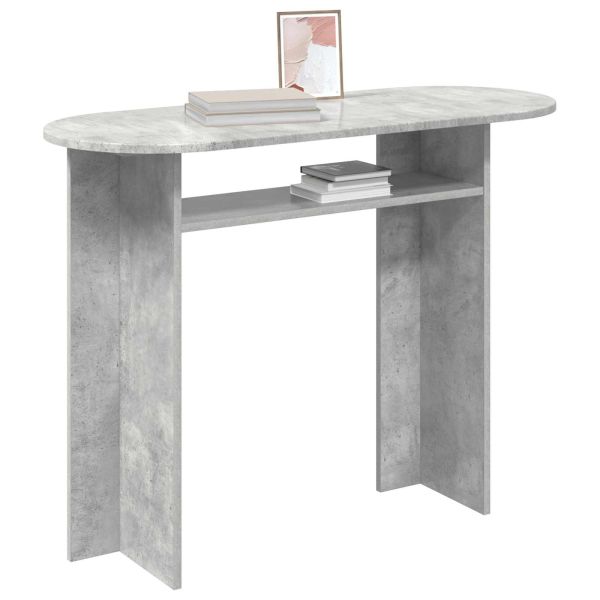 Конзолна маса със съхранение Бетонно сиво 100 x 39,5 x 75 см
