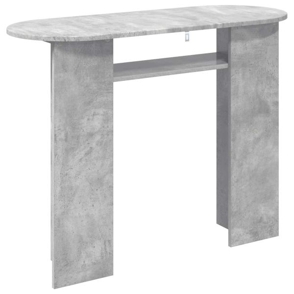 Конзолна маса със съхранение Бетонно сиво 100 x 39,5 x 75 см