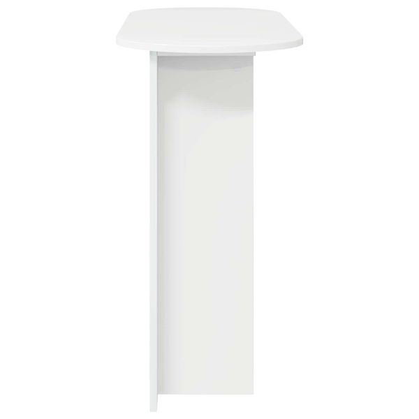 Конзолна маса Бял гланц 100 x 39,5 x 75 см Инженерна дървесина