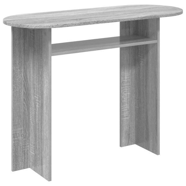 Конзолна маса със съхранение Сива сонома 100 x 39,5 x 75 см