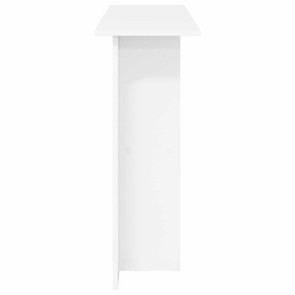 Конзолна маса Бяло 100 x 30 x 75 см Инженерна дървесина