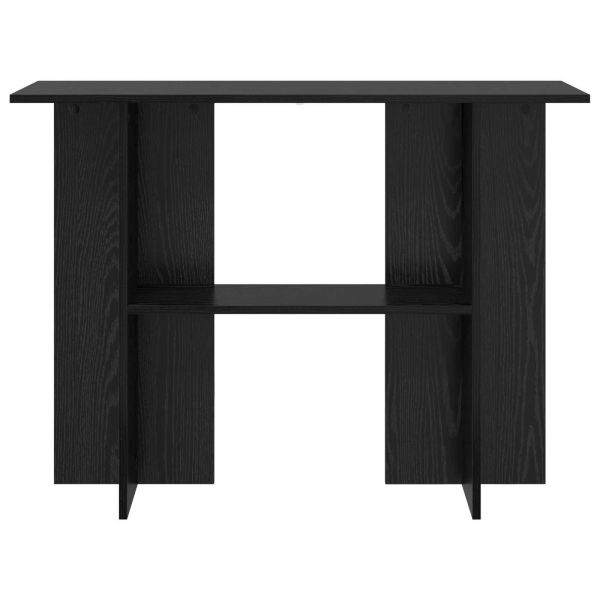 Конзолна маса Черен дъб 100 x 30 x 75 см Инженерна дървесина