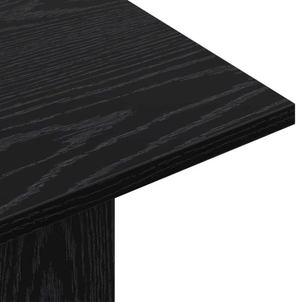 Конзолна маса Черен дъб 100 x 30 x 75 см Инженерна дървесина