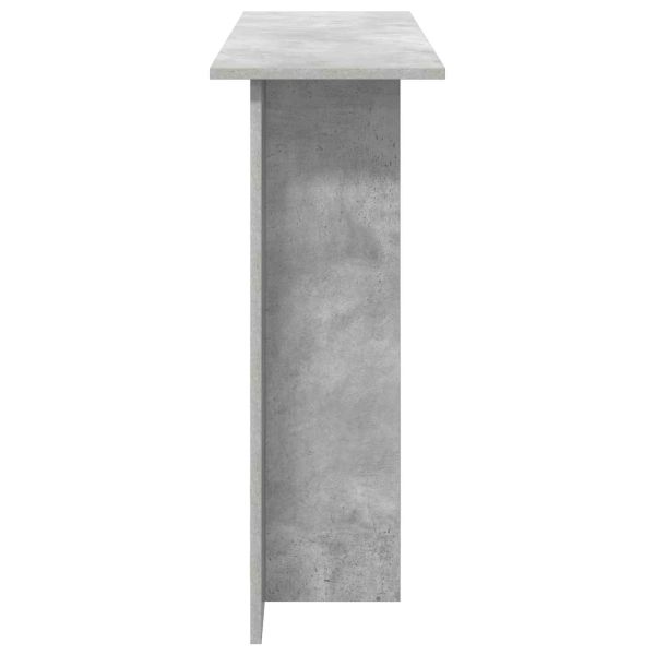 Конзолна маса Бетонно сиво 100 x 30 x 75 см Инженерна дървесина
