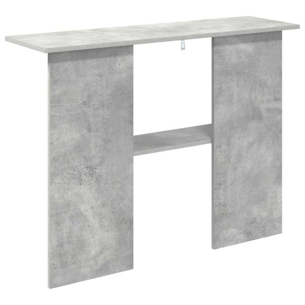Конзолна маса Бетонно сиво 100 x 30 x 75 см Инженерна дървесина