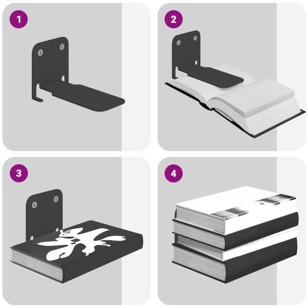 Плаващ рафт с рафт 24 pcs Черен 6 x 10,8 x 6,6 см