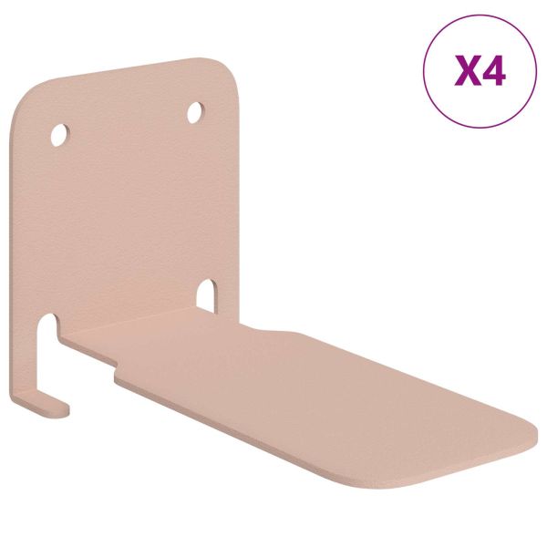 Плаващ рафт с рафт 4 pcs Розово 6 x 10,8 x 6,6 см