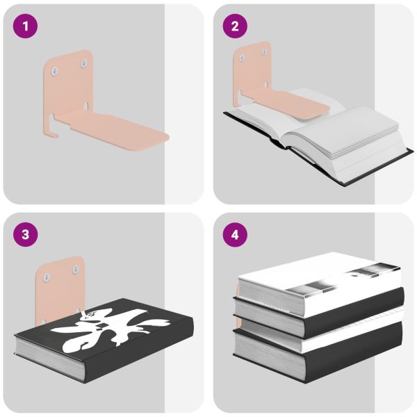 Плаващ рафт с рафт 4 pcs Розово 6 x 10,8 x 6,6 см