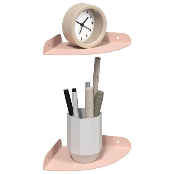 Плаващ рафт с рафт със съхранение 2 pcs Розово 15 x 15 x 2 см