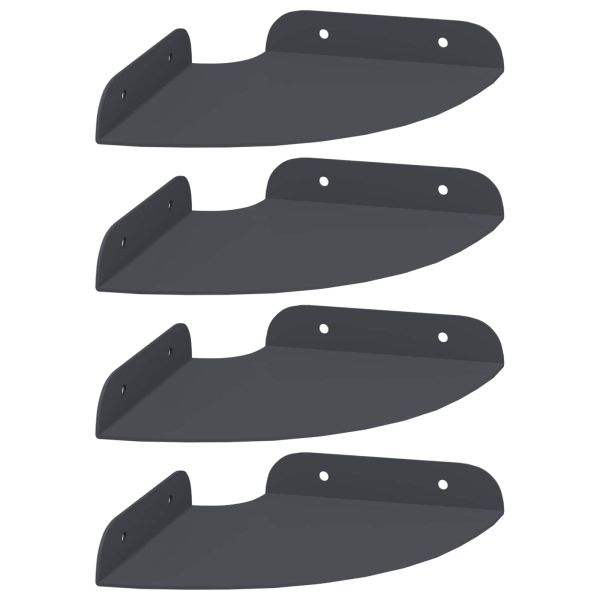 Плаващ рафт с рафт със съхранение 4 pcs Антрацит 15 x 15 x 2 см