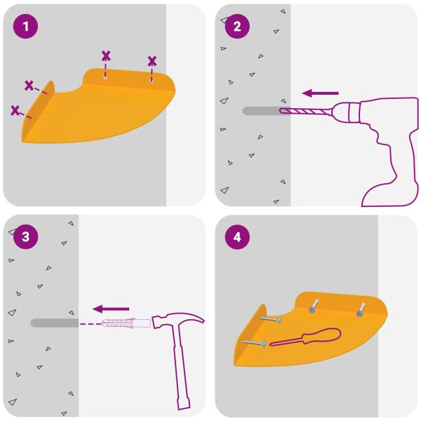 Плаващ рафт с рафт 2 pcs Горчично жълто 15 x 15 x 2 см