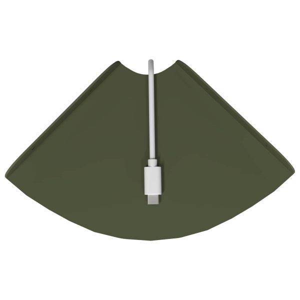 Плаващ рафт с рафт 2 pcs Маслинено зелено 15 x 15 x 2 см