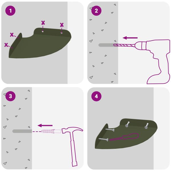 Плаващ рафт с рафт 4 pcs Маслинено зелено 15 x 15 x 2 см