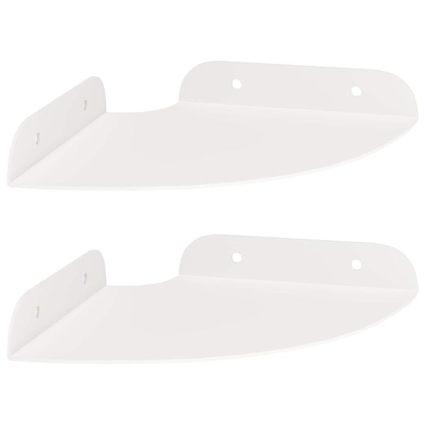 Плаващ рафт с рафт със съхранение 2 pcs Бял 15 x 15 x 2 см