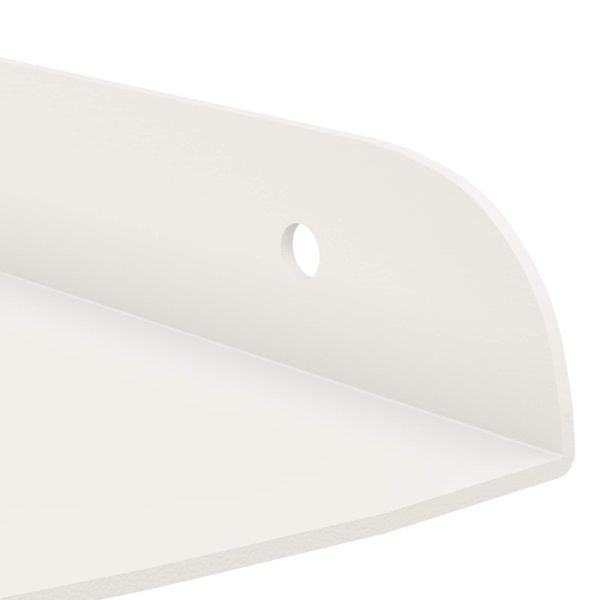 Плаващ рафт с рафт със съхранение 4 pcs Бял 15 x 15 x 2 см