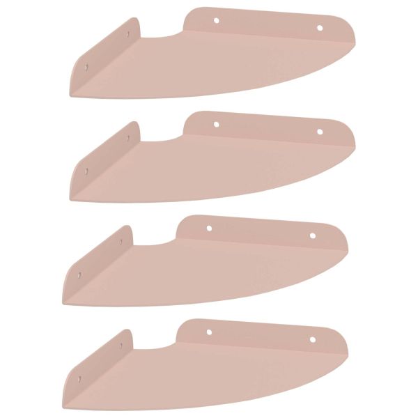 Плаващ рафт с рафт със съхранение 4 pcs Розово 18 x 18 x 2 см