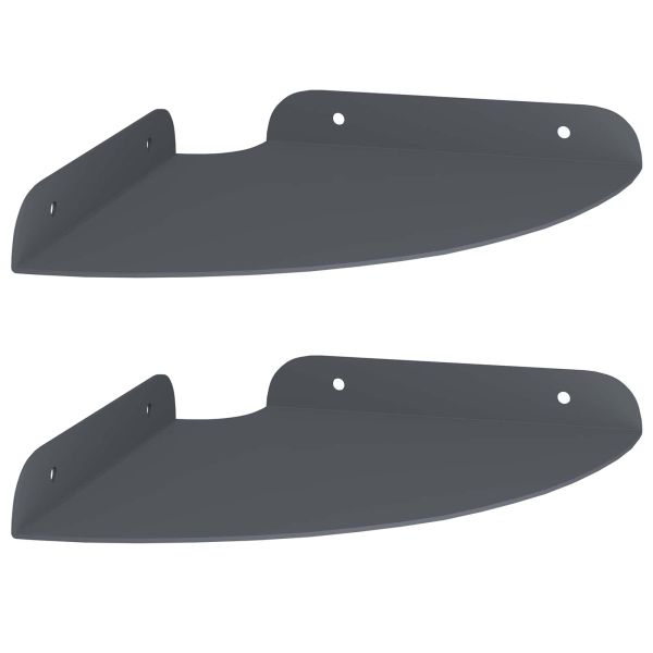 Плаващ рафт с рафт със съхранение 2 pcs Антрацит 18 x 18 x 2 см