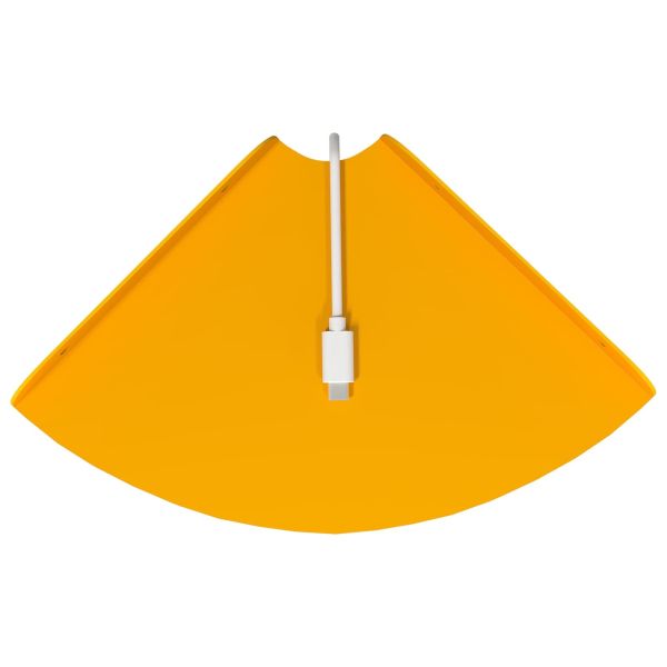 Плаващ рафт с рафт 2 pcs Горчично жълто 18 x 18 x 2 см