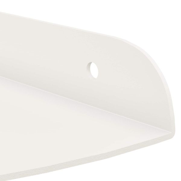 Плаващ рафт с рафт със съхранение 2 pcs Бял 18 x 18 x 2 см